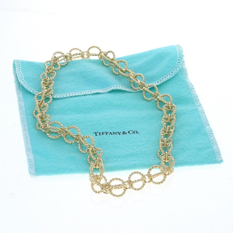 Tiffany & Co. Jean Schlumberger Circle Rope Link Necklace 18