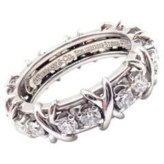 Tiffany & Co. Jean Schlumberger Diamond 16-Stone Platinum Band Ring