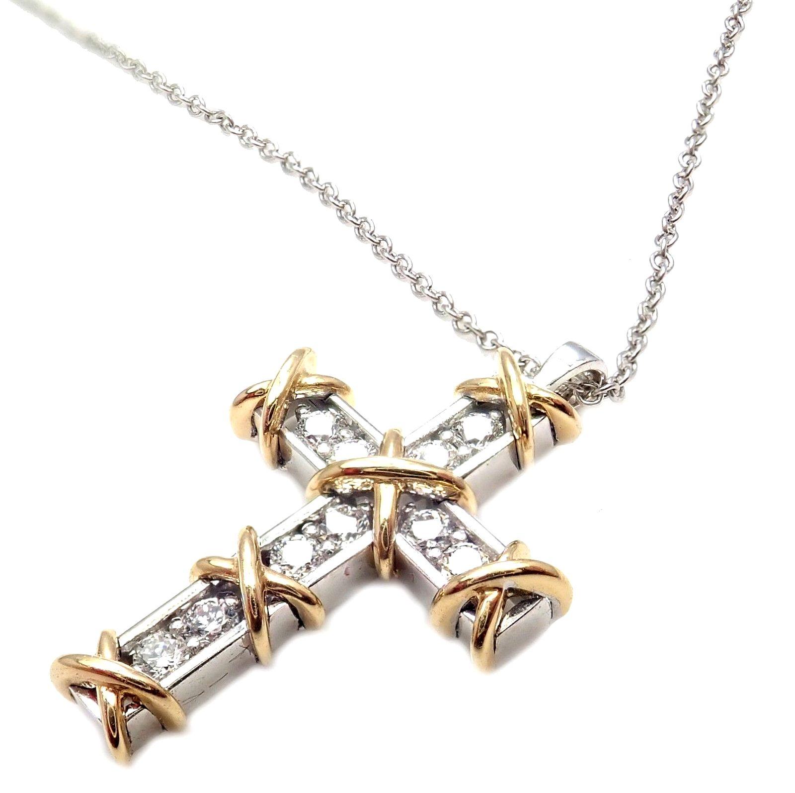 tiffany schlumberger cross necklace