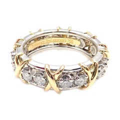 Tiffany & Co. Jean Schlumberger Diamond Yellow Gold and Platinum Band Ring
