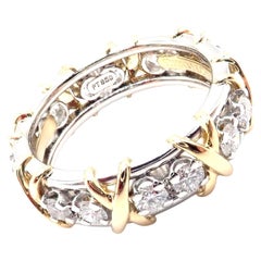 Tiffany & Co. Jean Schlumberger Diamond Yellow Gold and Platinum Band Ring