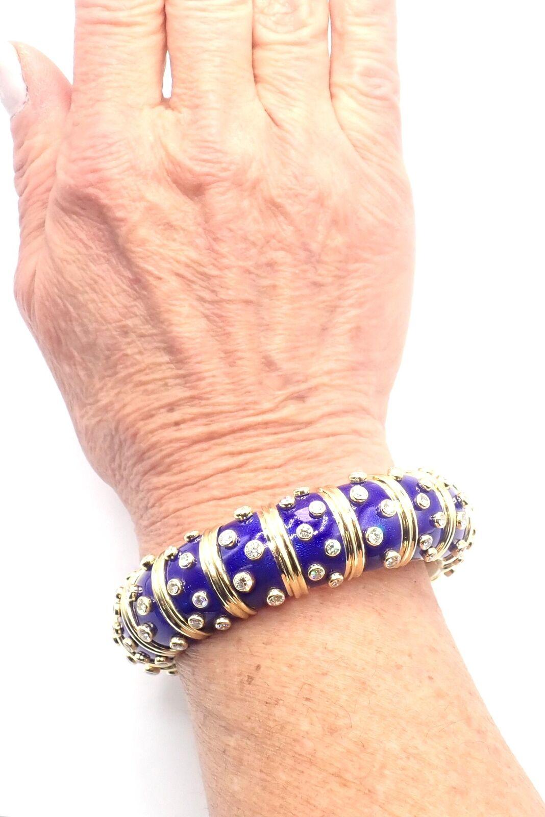 tiffany schlumberger enamel bracelet