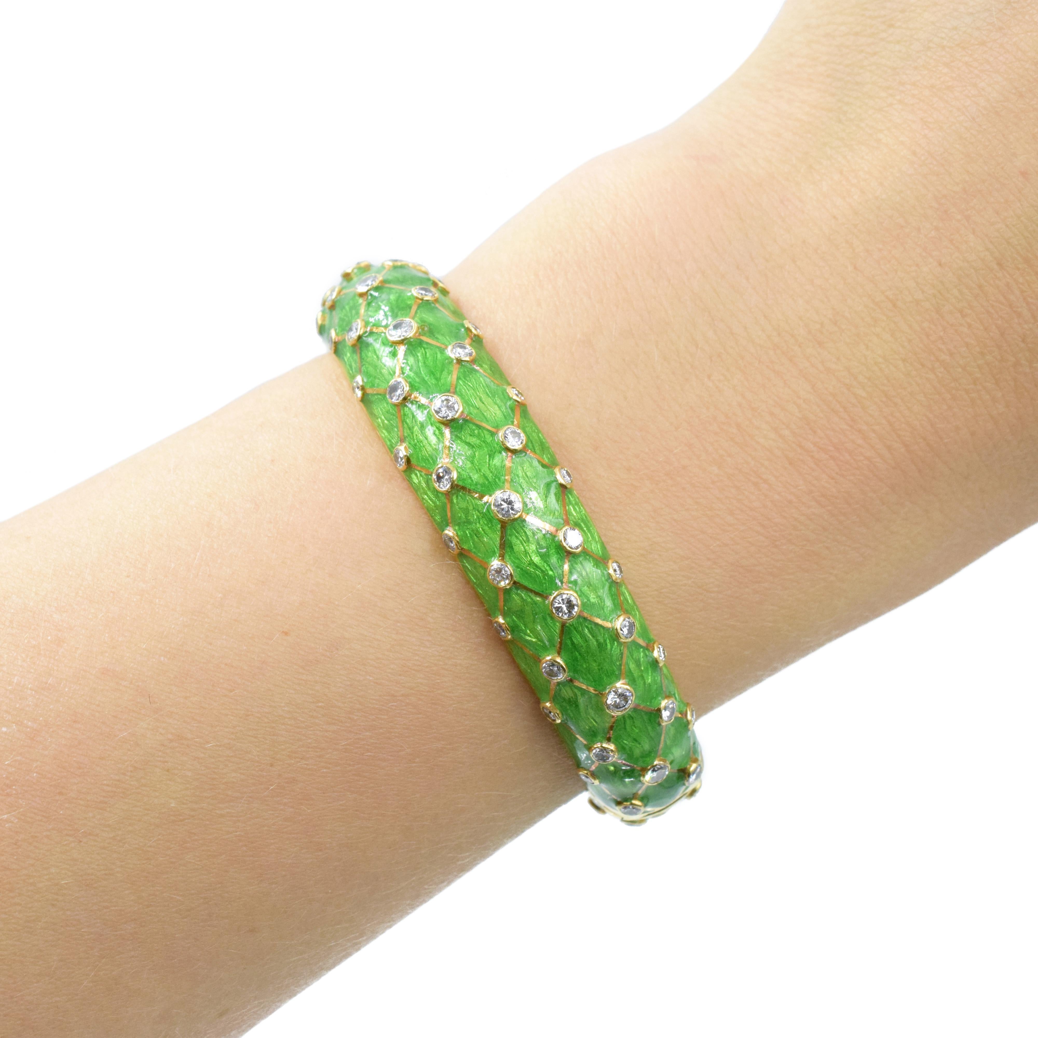 green diamond bangles