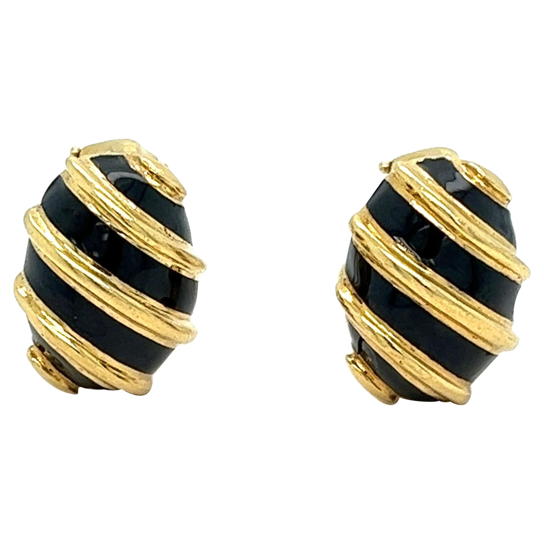 Tiffany & Co. Olivfarbene Ohrringe von Jean Schlumberger