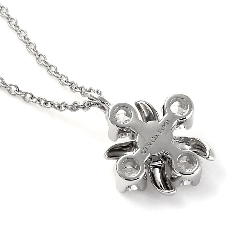 TIFFANY & Co. Collier à pendentif Lynn en platine et diamants Jean Schlumberger Excellent état - En vente à Los Angeles, CA