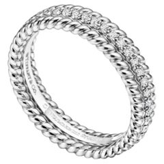 Tiffany & Co. Jean Schlumberger Rope Full‑Pavé Diamond Ring