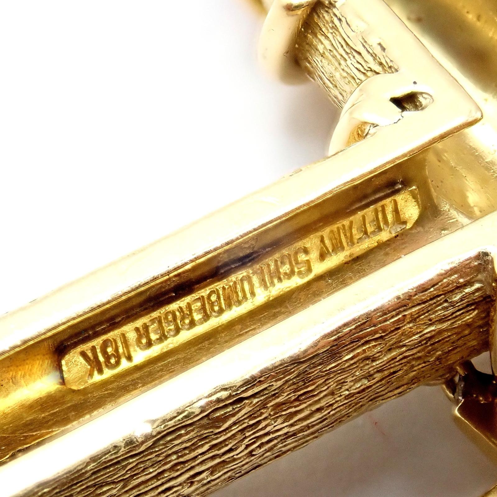Tiffany & Co. Jean Schlumberger Ruby Diamond Cross Yellow Gold Pendant Necklace For Sale 2