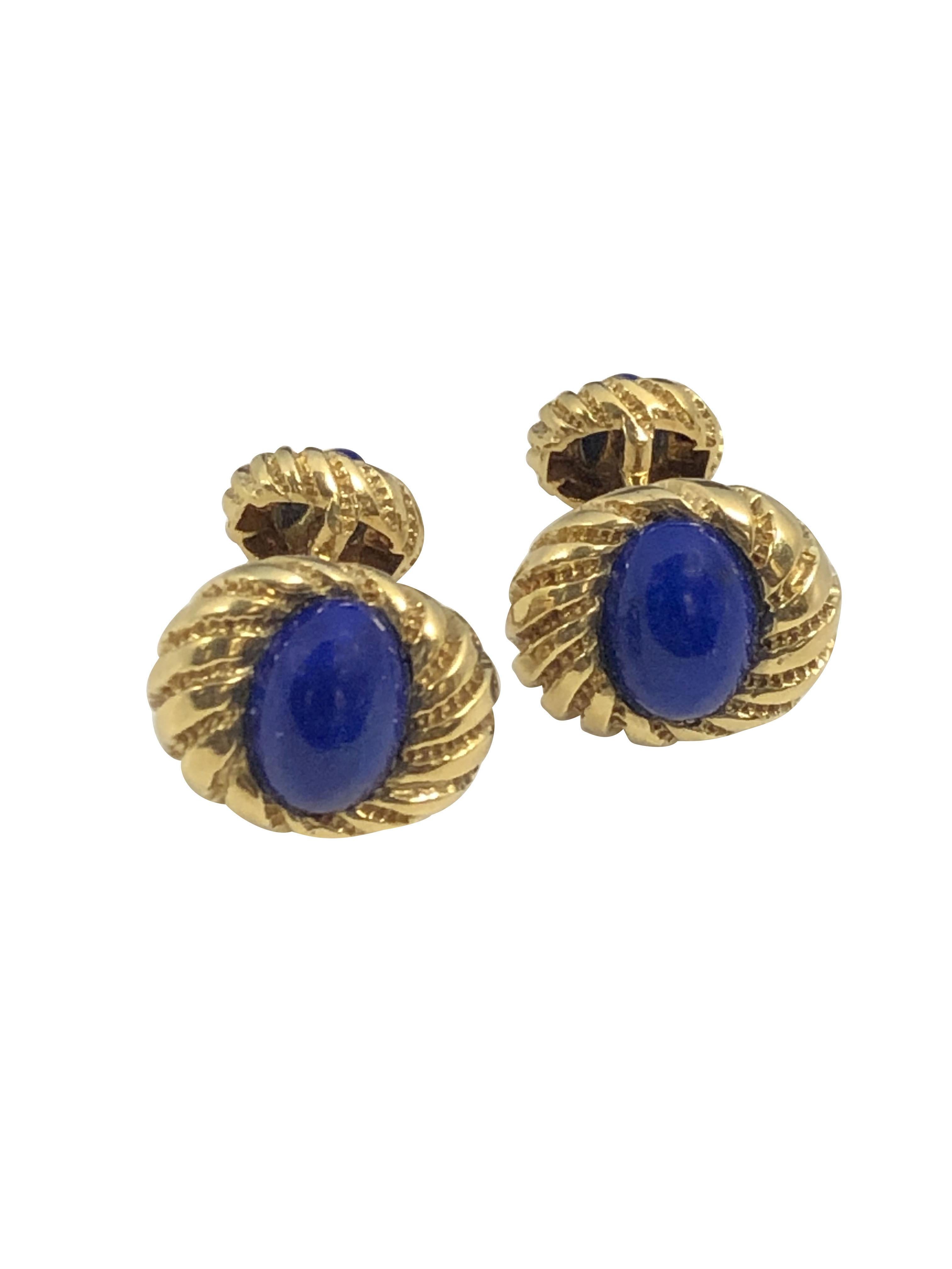 da uomo o donna Tiffany & Co. Gemelli Jean Schlumberger in oro giallo e lapis in vendita