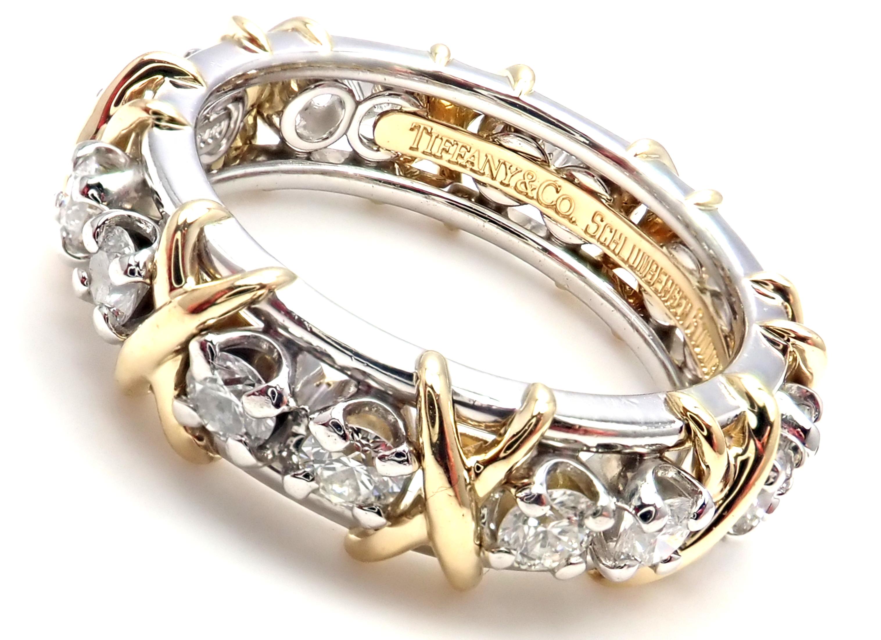 Tiffany & Co. Jean Schlumberger Yellow Gold and Platinum Diamond Ring 1
