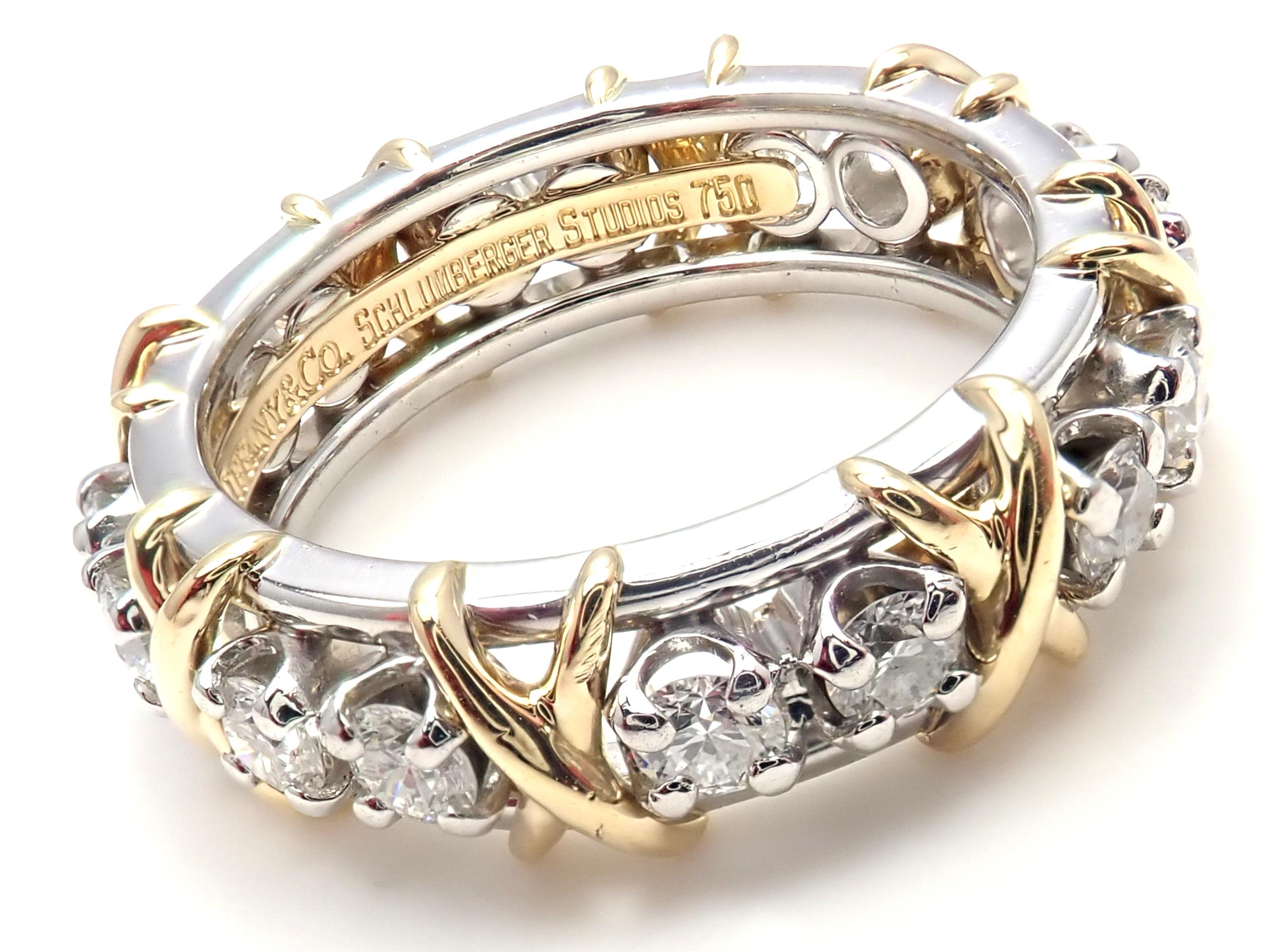 Tiffany & Co. Jean Schlumberger Yellow Gold and Platinum Diamond Ring 2