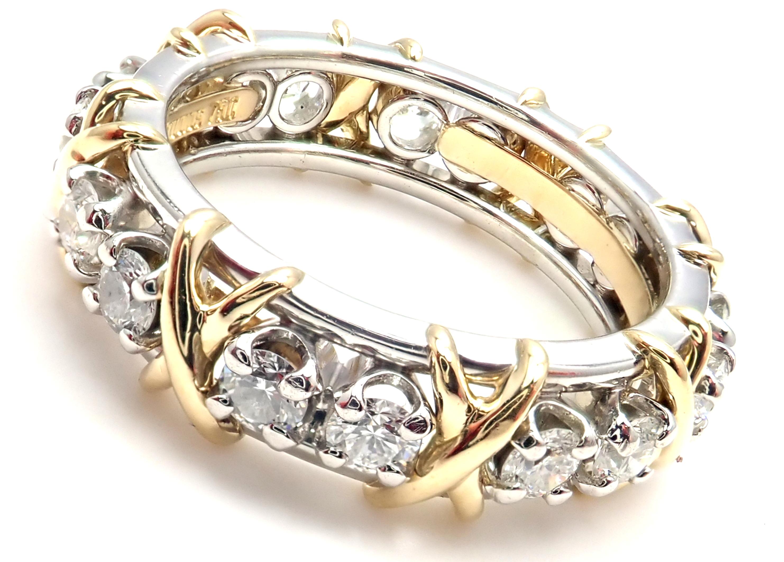 Tiffany & Co. Jean Schlumberger Yellow Gold and Platinum Diamond Ring 3