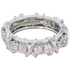 Tiffany & Co. Jean Shlumberger 16-Stone Diamond Platinum Ring