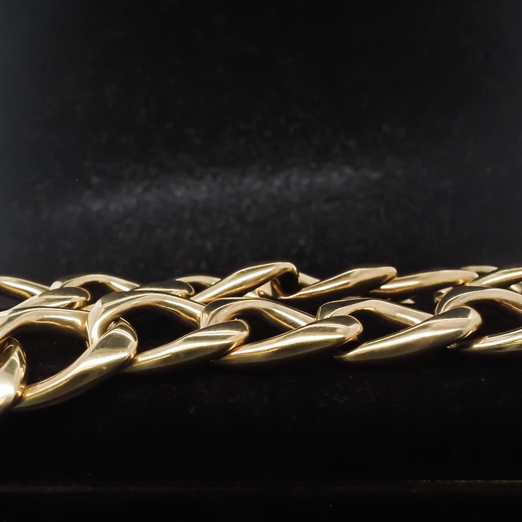 Tiffany & Co. Jumbo Gliederhalskette aus 18 Karat Gelbgold im Angebot 6