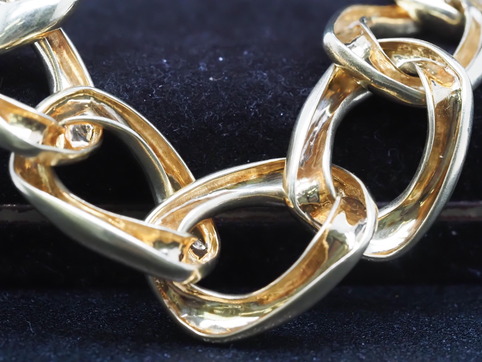 Tiffany & Co. Jumbo Gliederhalskette aus 18 Karat Gelbgold im Angebot 9