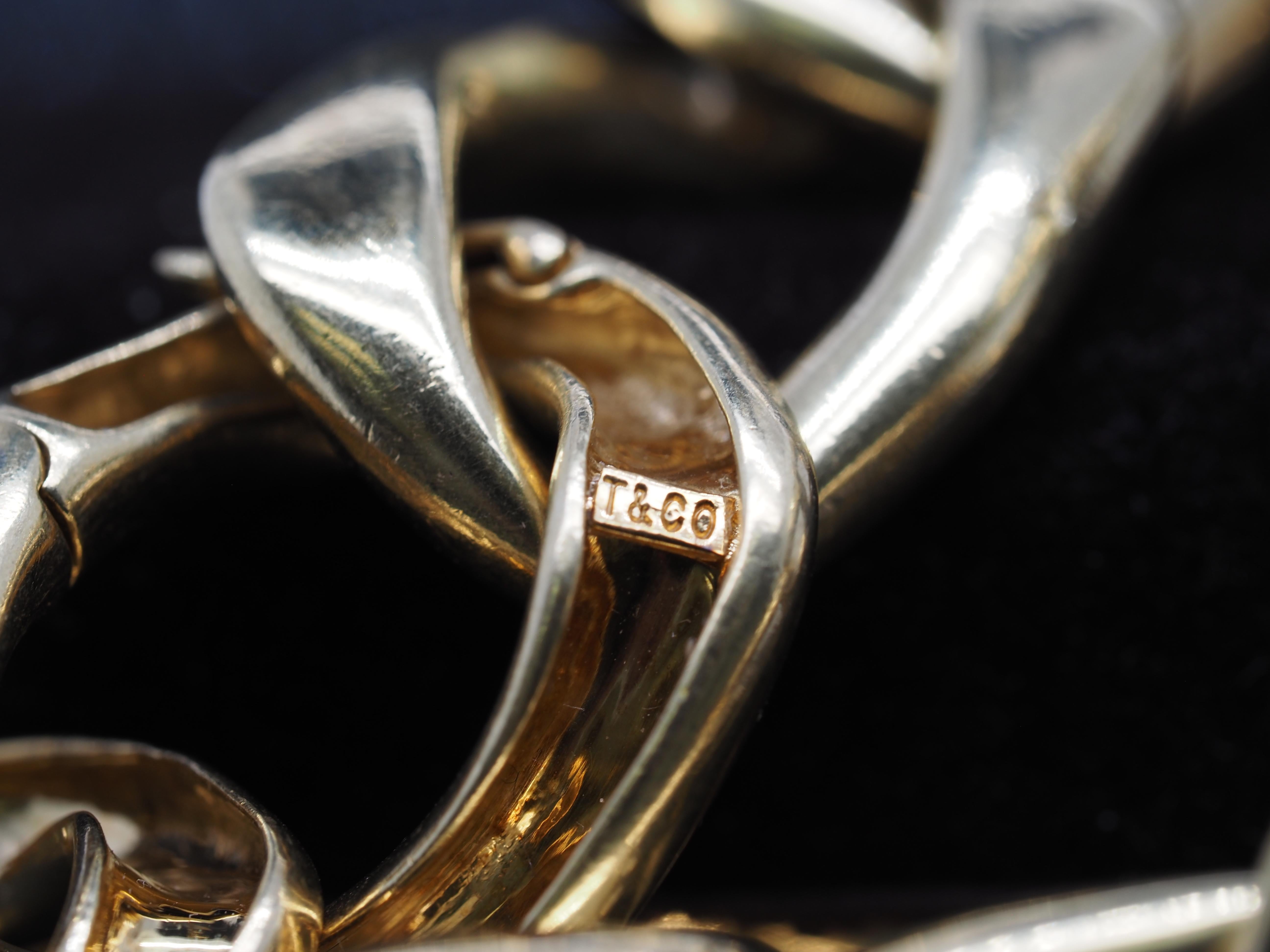 Tiffany & Co. Jumbo Gliederhalskette aus 18 Karat Gelbgold Damen im Angebot