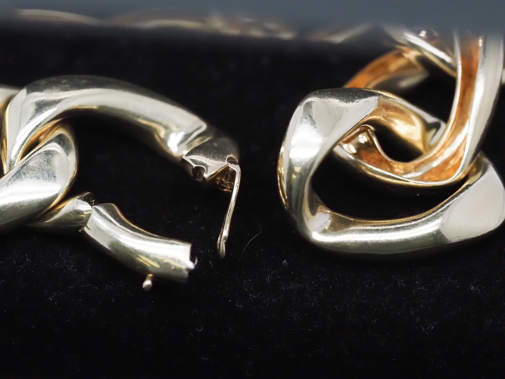 Tiffany & Co. Jumbo Gliederhalskette aus 18 Karat Gelbgold im Angebot 2