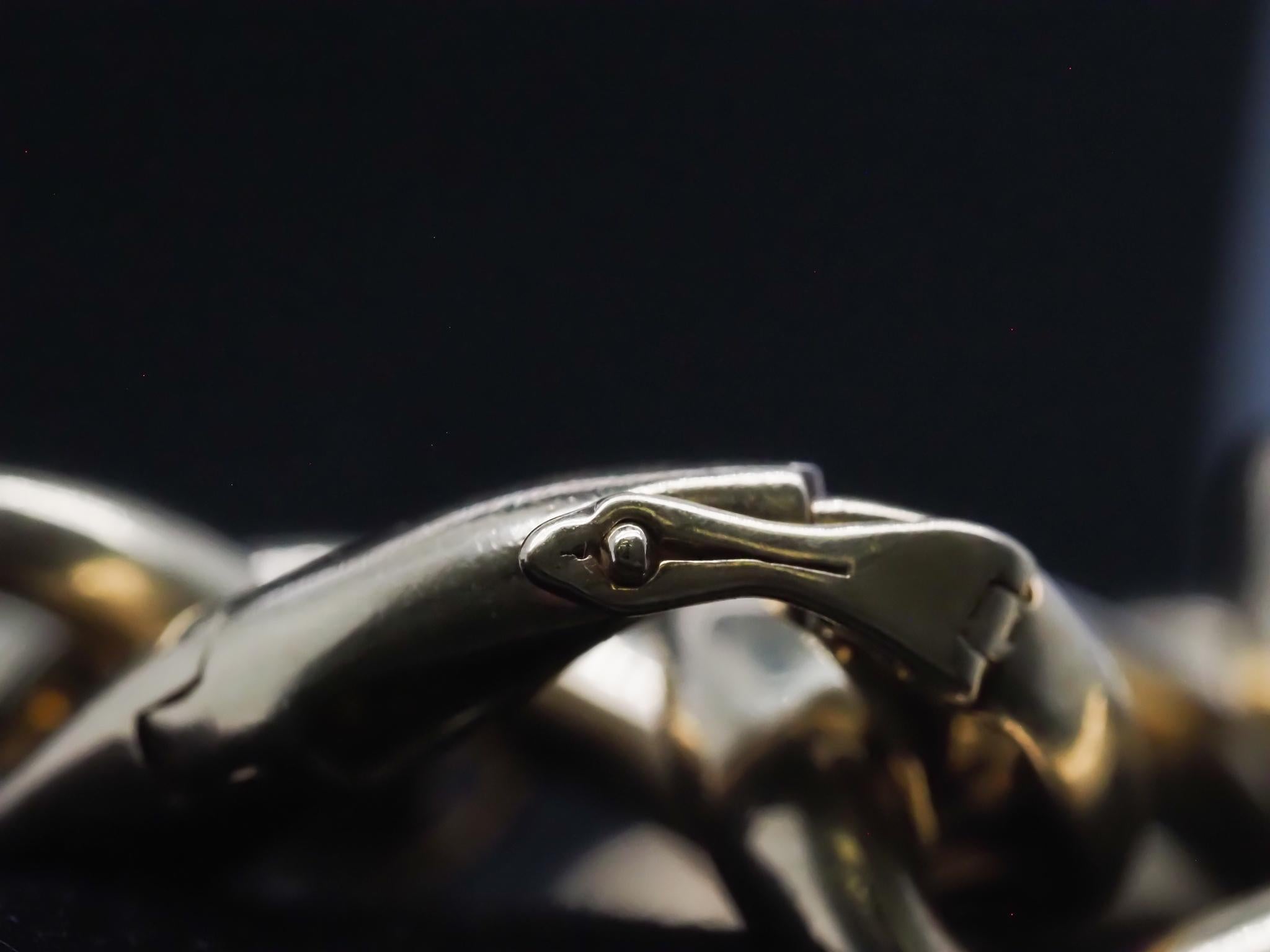 Tiffany & Co. Jumbo Gliederhalskette aus 18 Karat Gelbgold im Angebot 3