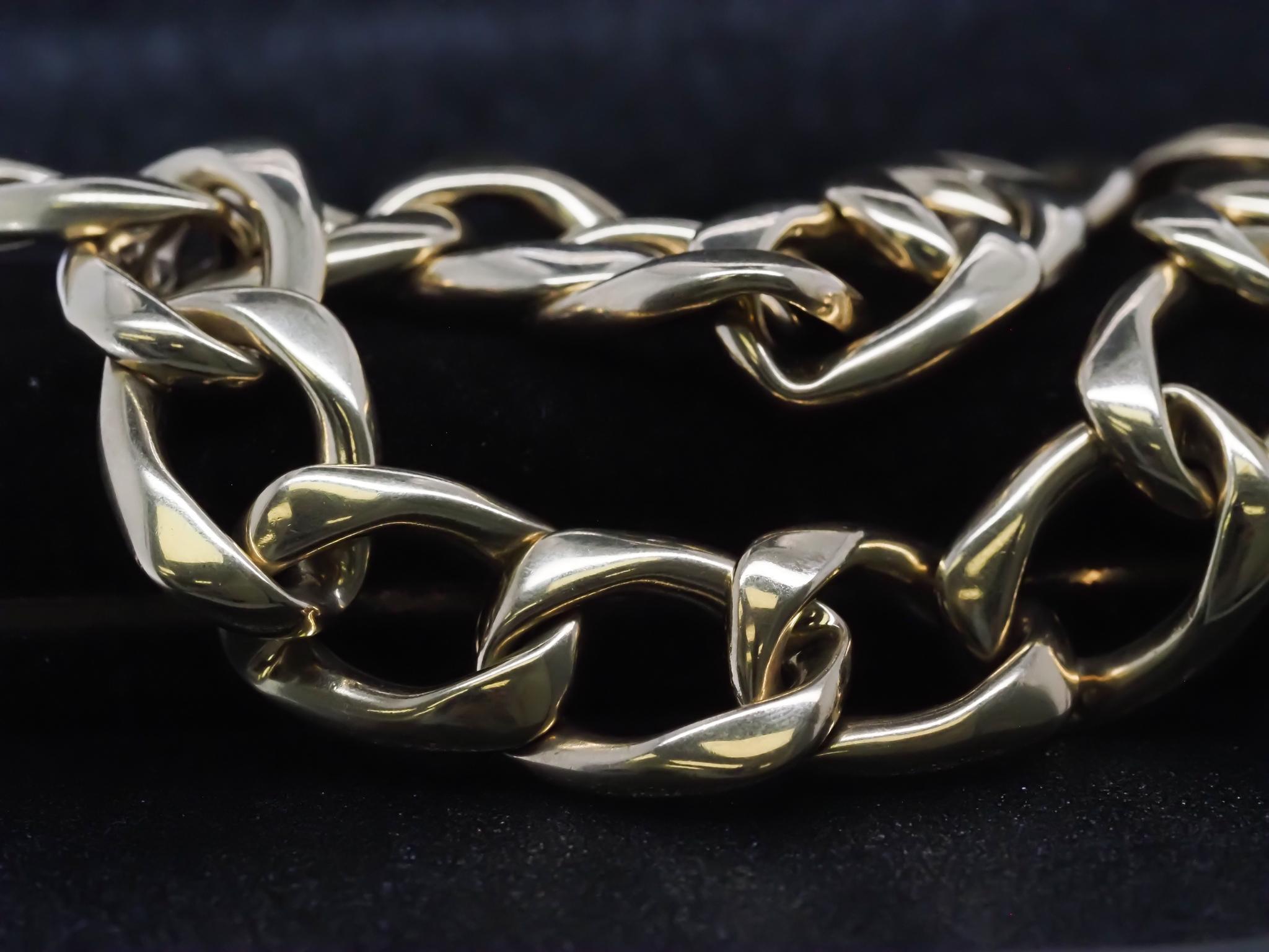 Tiffany & Co. Jumbo Gliederhalskette aus 18 Karat Gelbgold im Angebot 5