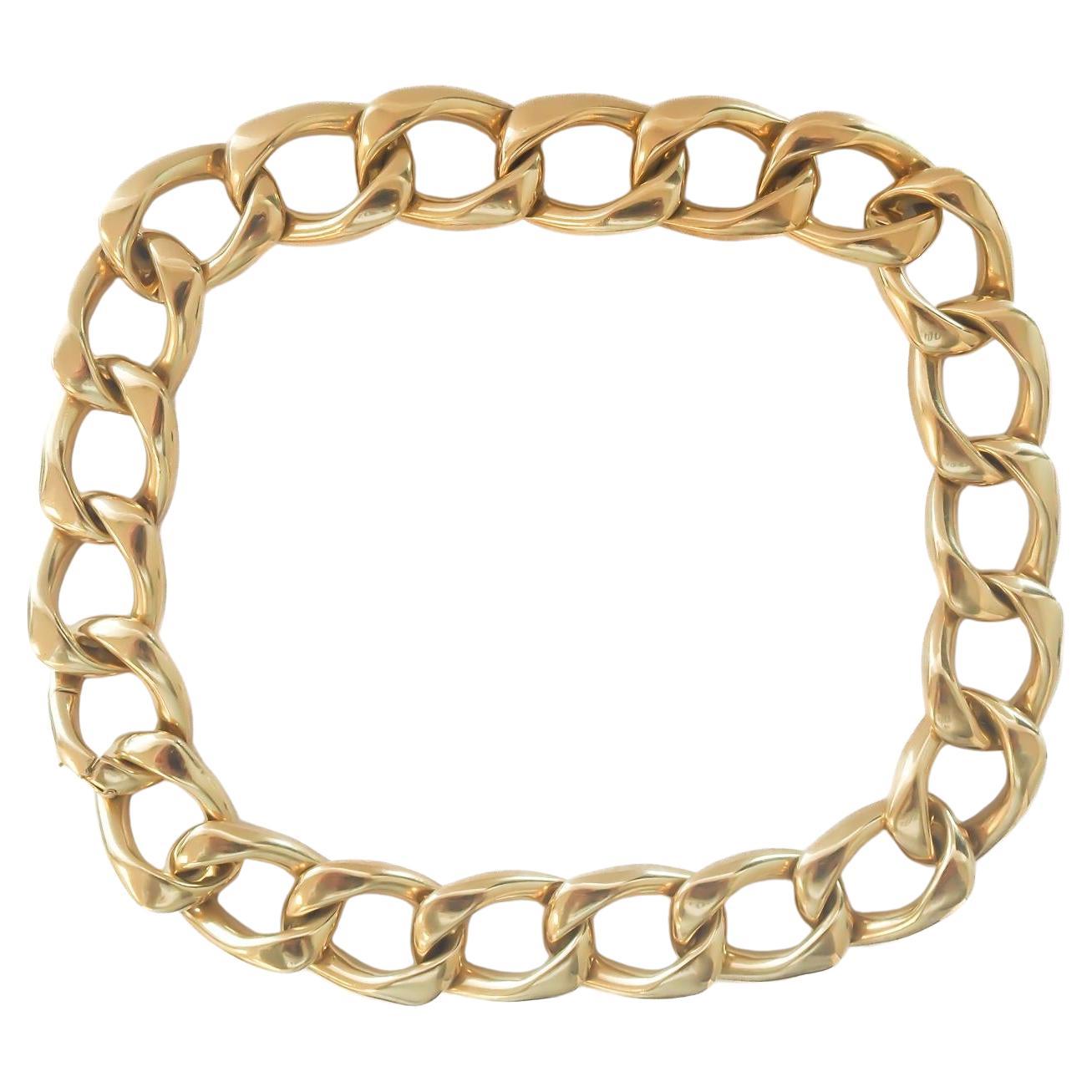 Tiffany & Co. Jumbo Gliederhalskette aus 18 Karat Gelbgold