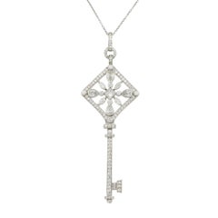 Tiffany & Co. Kaleidoscope 1.51 Carat Diamond Pendant Necklace Platinum in Stock