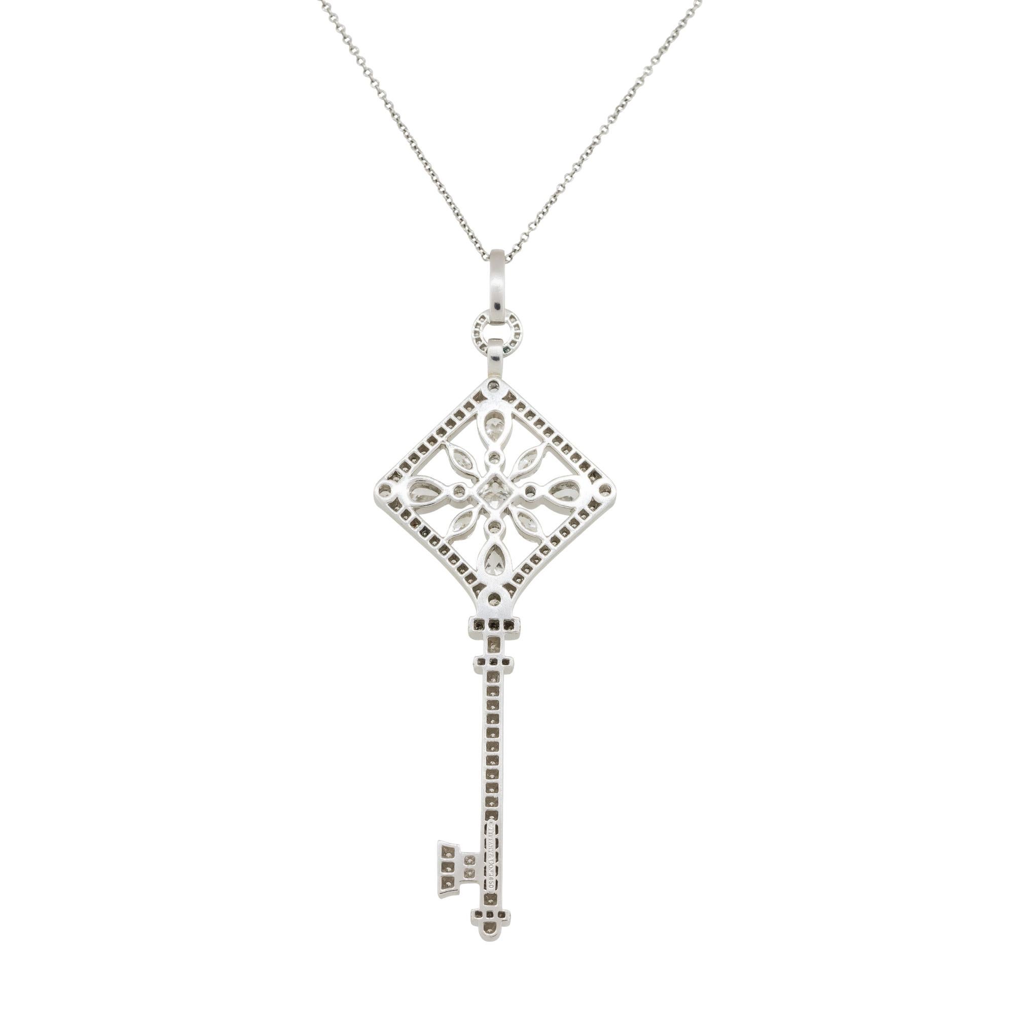 pear-shaped diamond necklace tiffany