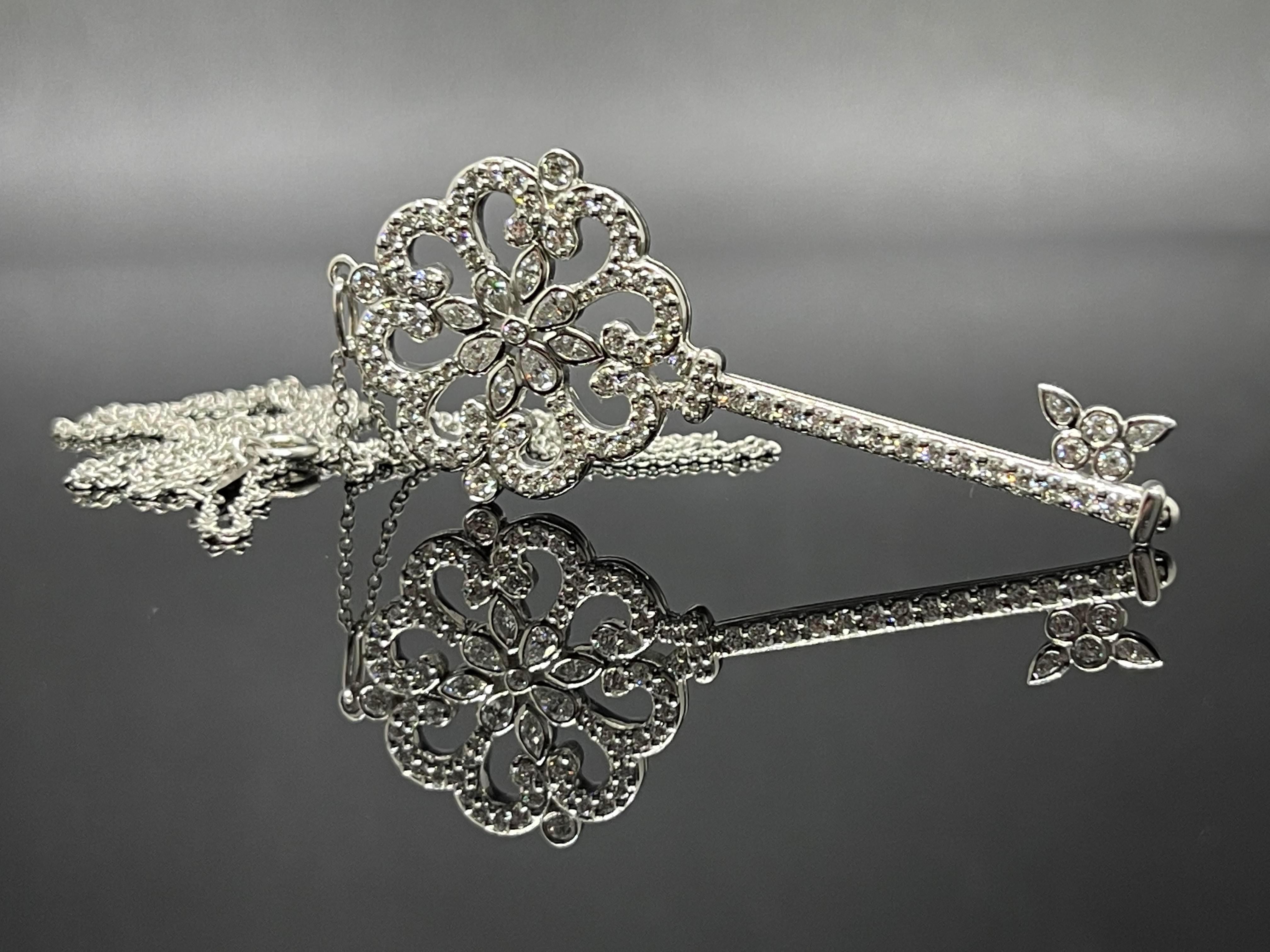 Tiffany & Co. Collier Primerose en platine et diamants de 0,98 carat Excellent état - En vente à Geneva, CH