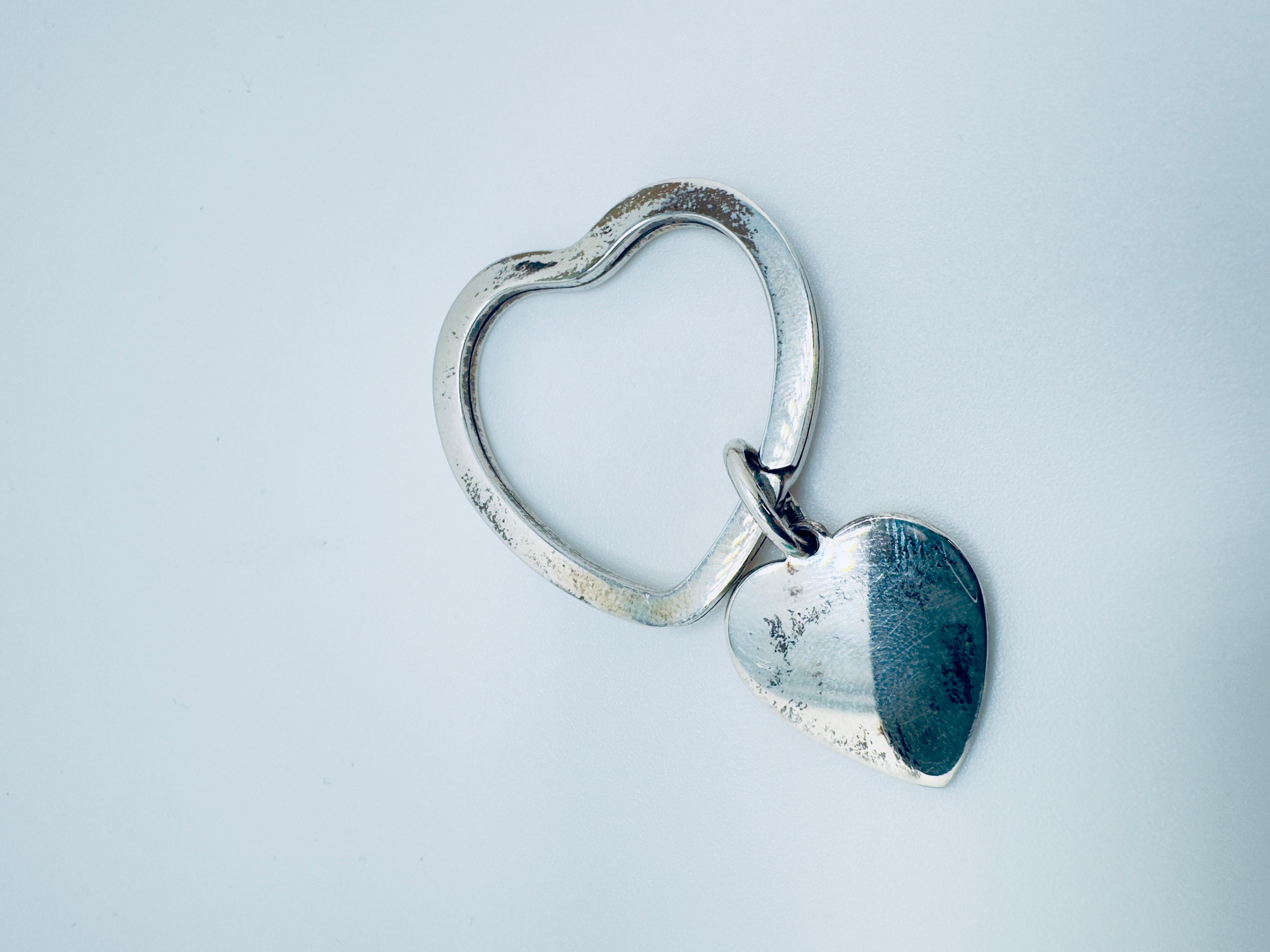 Tiffany & Co. Key Ring Heart Key Holder SV 925 For Sale 1