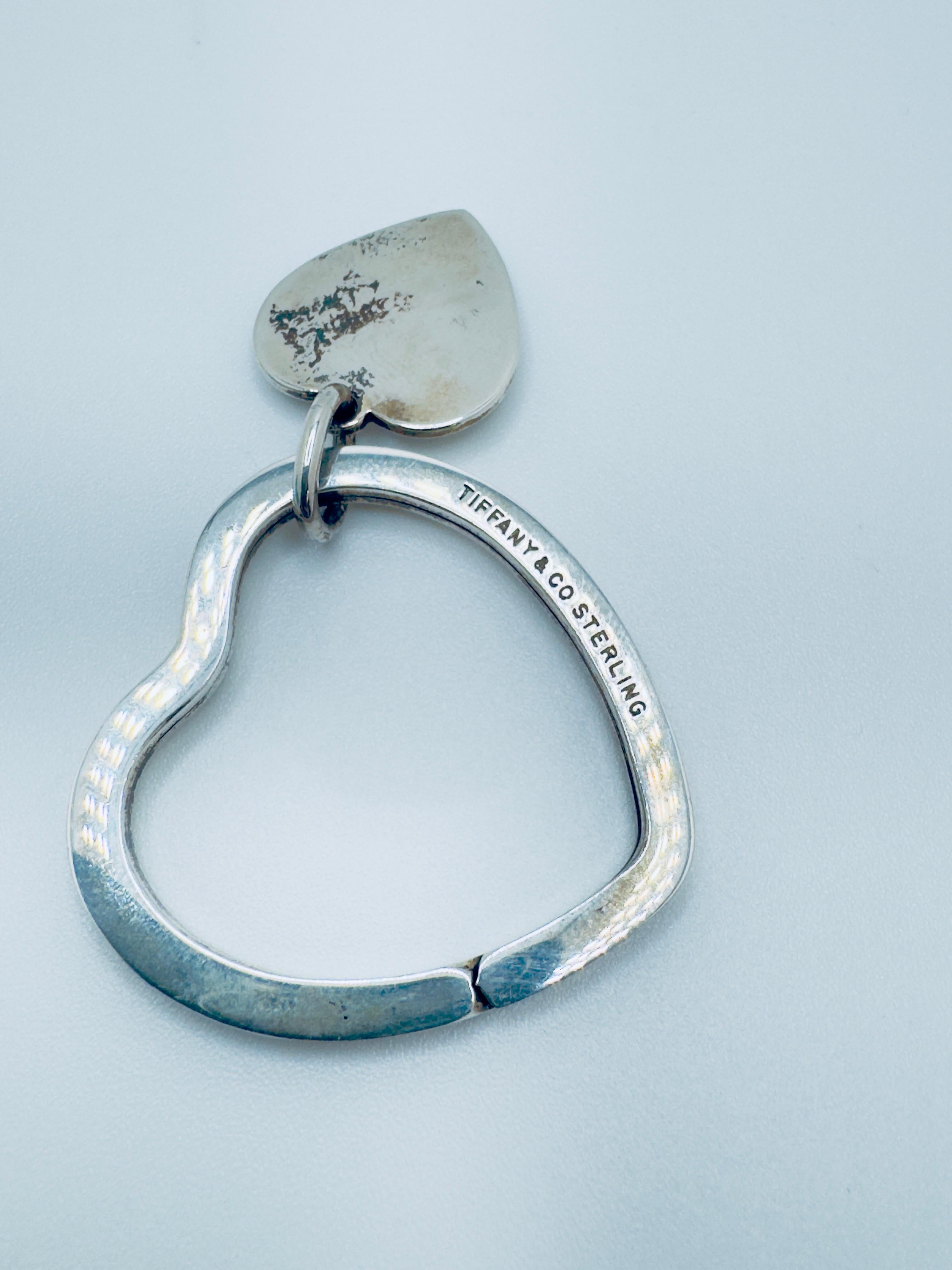 Tiffany & Co. Key Ring Heart Key Holder SV 925 For Sale 3