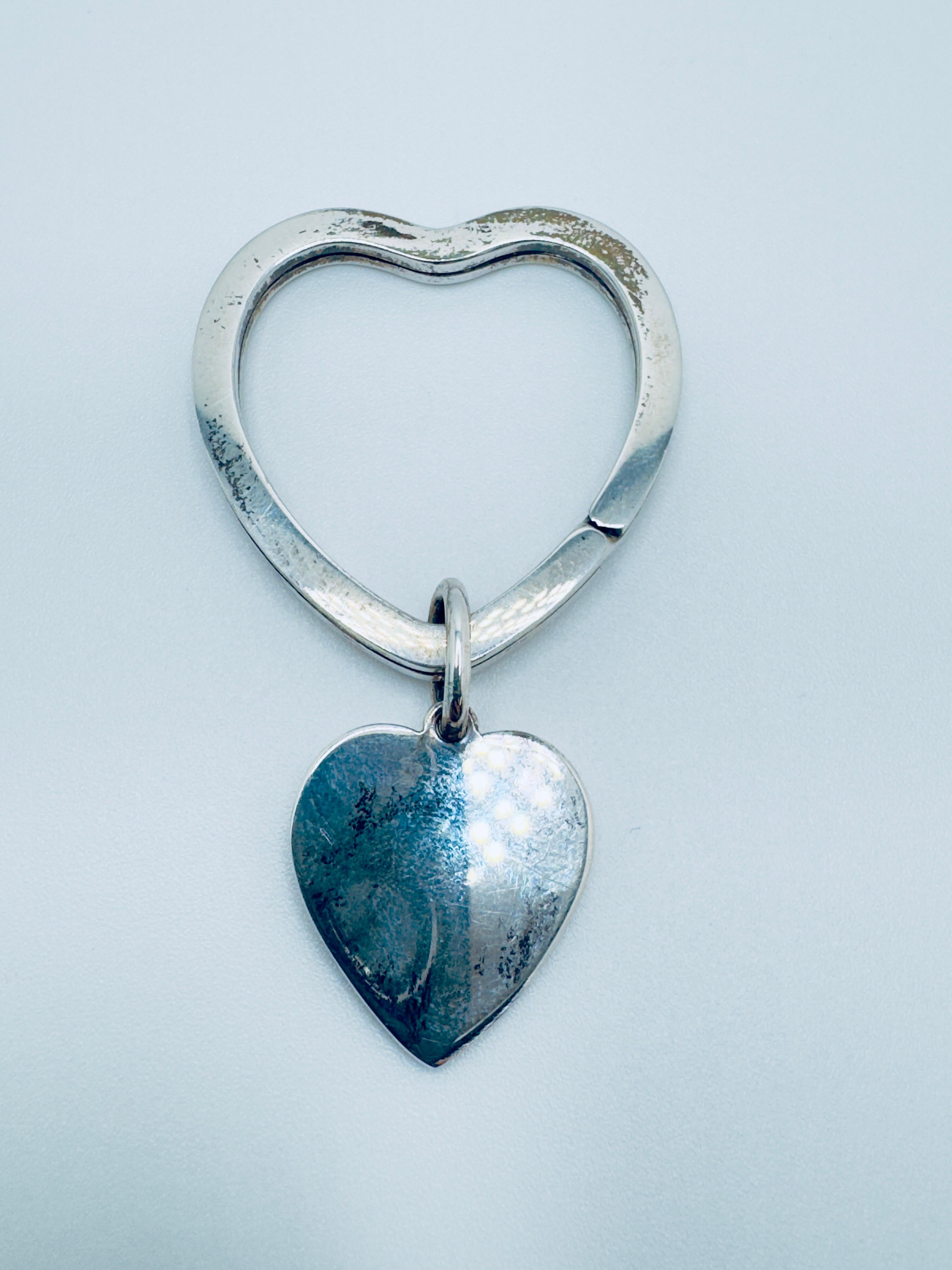 Tiffany & Co. Key Ring Heart Key Holder SV 925 For Sale 4