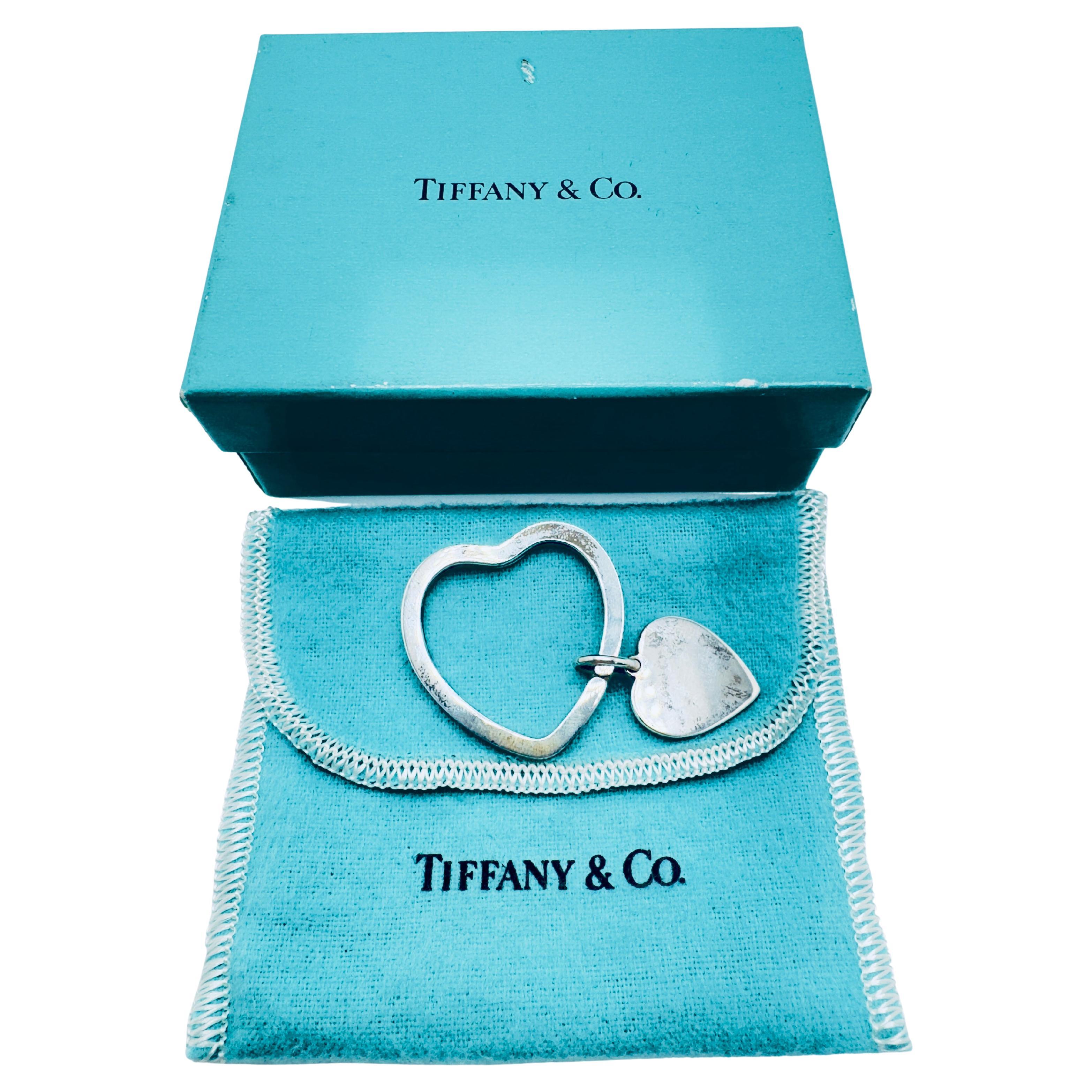 Tiffany & Co. Key Ring Heart Key Holder SV 925 For Sale