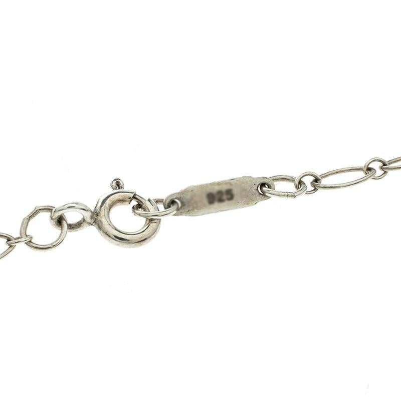 Women's Tiffany & Co. Key Silver Chain Link Pendant Necklace