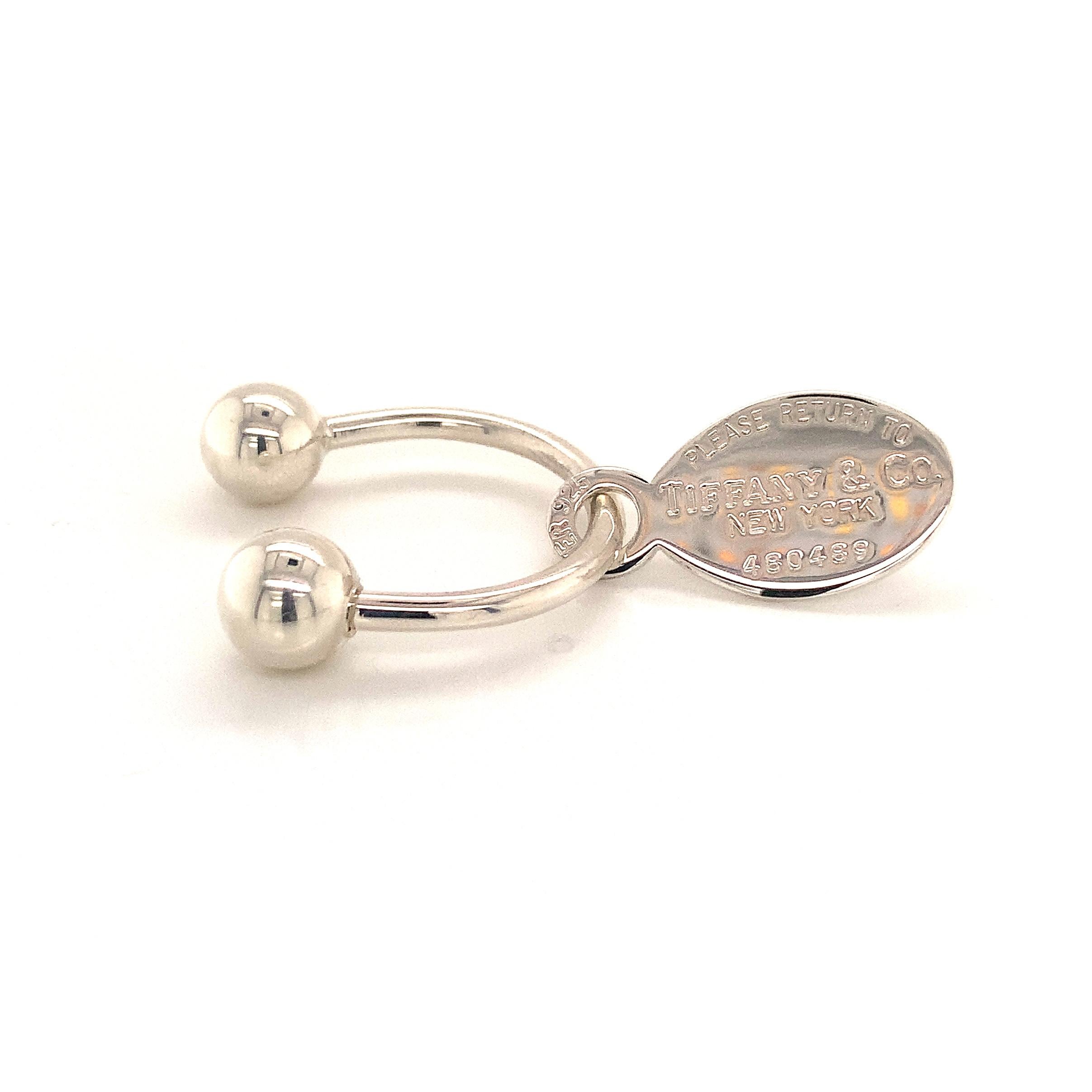 Women's or Men's Tiffany & Co. Estate Keychain Sterling Silver