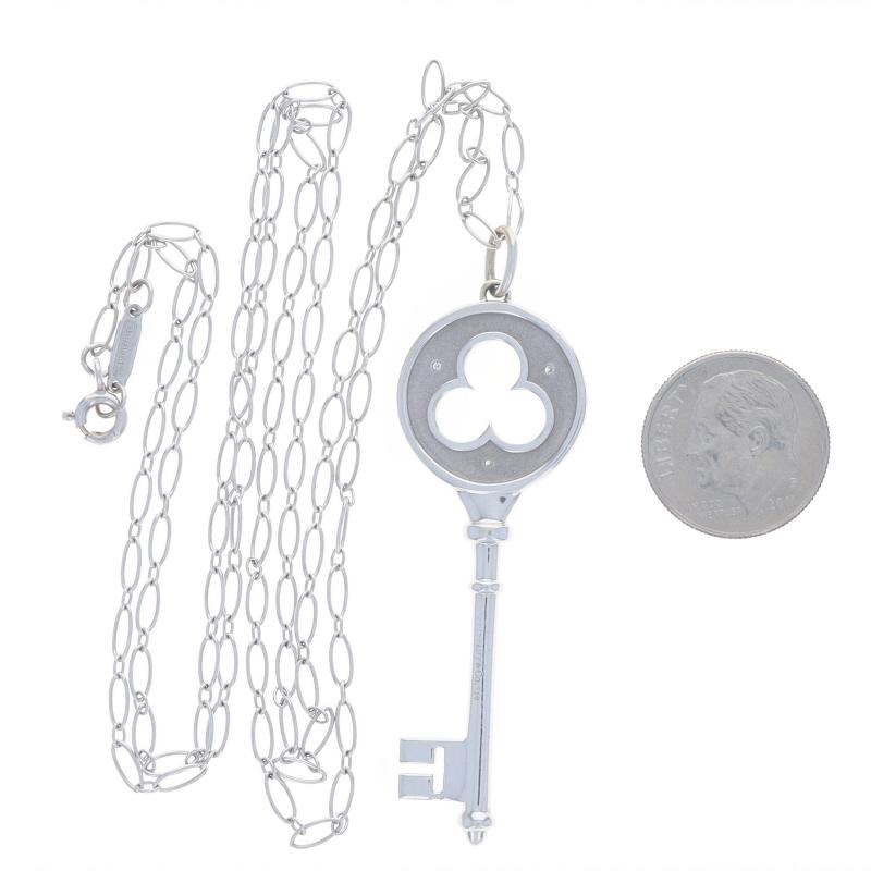 Donna Tiffany & Co. Collana Keys Clover Diamond 25 1/2