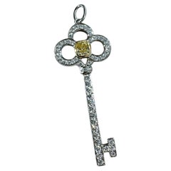 Tiffany & Co. Keys Collection Crown Yellow‑Diamond Key Pendant