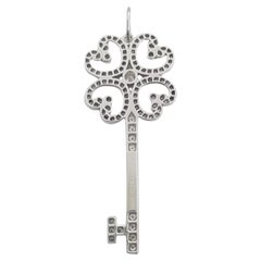 Tiffany & Co. Keys Diamond Enchant Quatra Heart Key Pendant