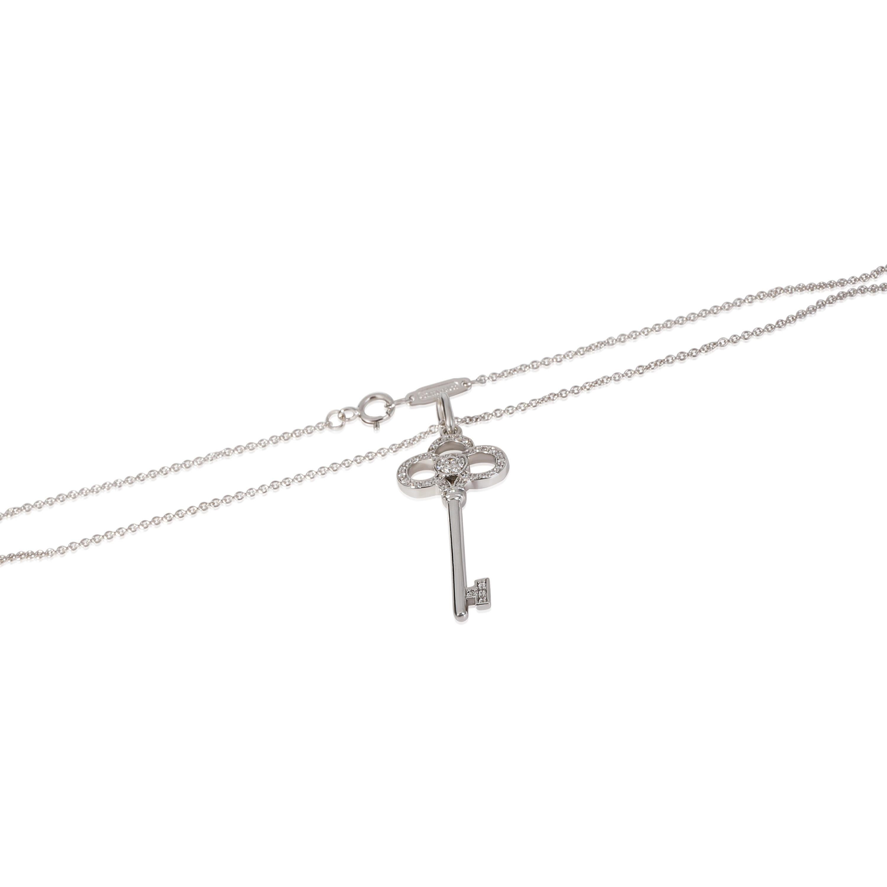 Tiffany & Co. Keys Diamond Pendant in 18k White Gold 0.06 CTW

PRIMARY DETAILS
SKU: 114095
Listing Title: Tiffany & Co. Keys Diamond Pendant in 18k White Gold 0.06 CTW
Condition Description: Retails for 3535 USD. Length of pendant is 1.5 inches.