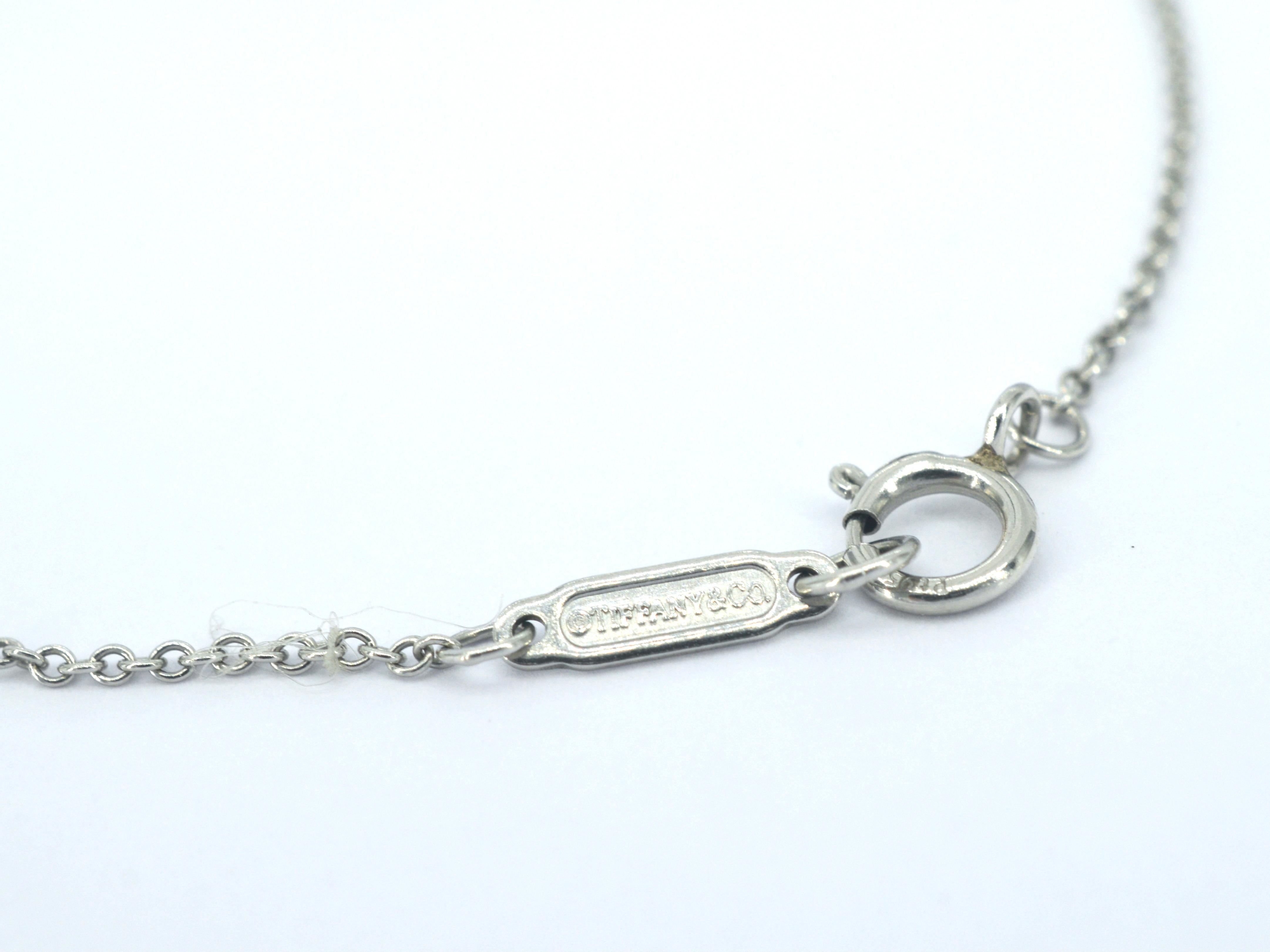 Tiffany & Co 'Keys' Platinum Necklace with Diamonds 2