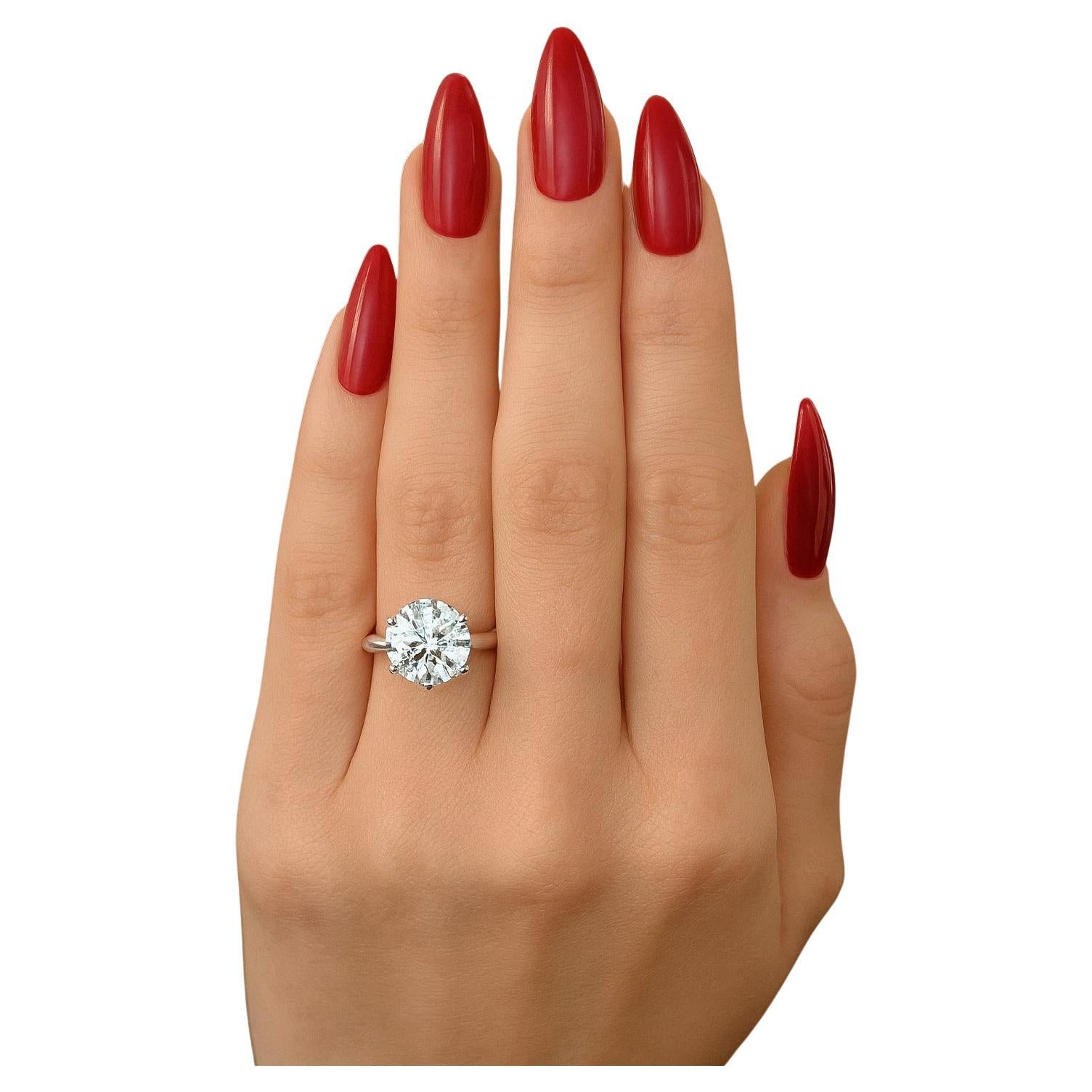 Tiffany & Co. Solitär-Diamant-Verlobungsring mit Messerkante (Moderne) im Angebot