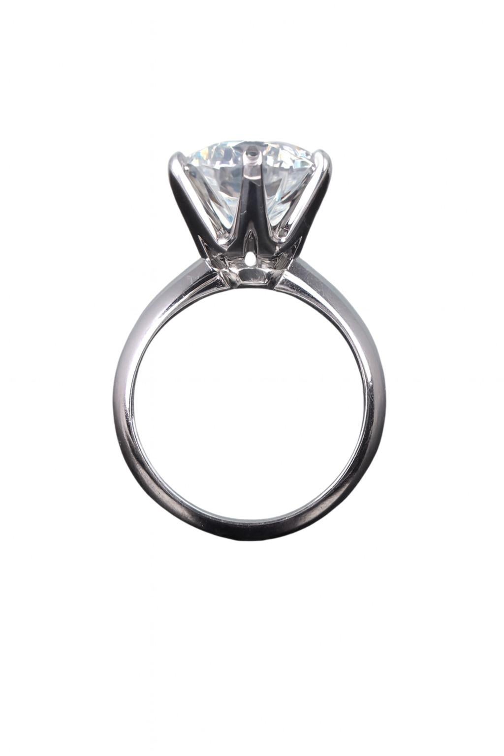 Tiffany & Co. Solitär-Diamant-Verlobungsring mit Messerkante für Damen oder Herren im Angebot