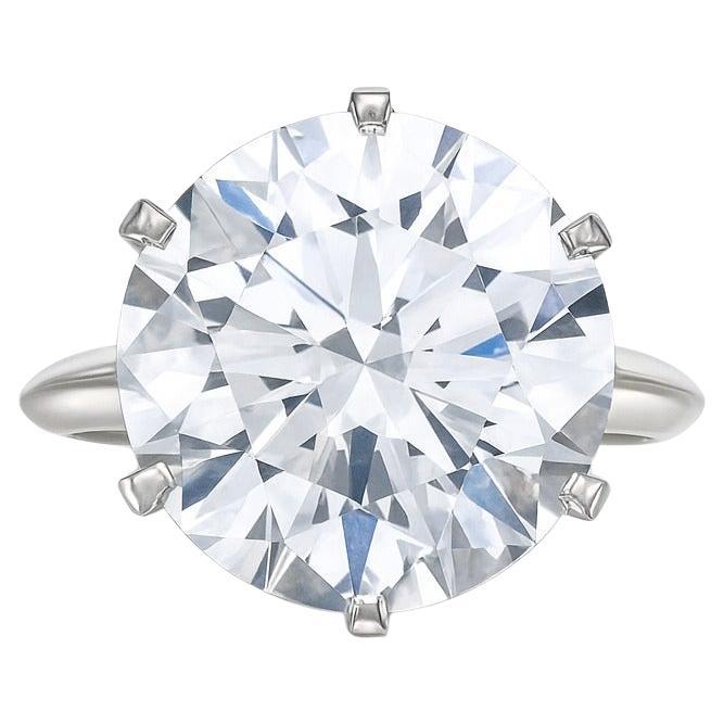 Tiffany & Co. Solitär-Diamant-Verlobungsring mit Messerkante im Angebot