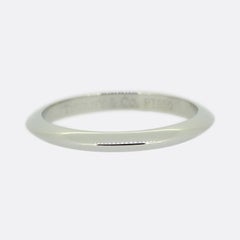 Tiffany & Co. Knife Edge Wedding Band Ring Size H 1/2 (47)