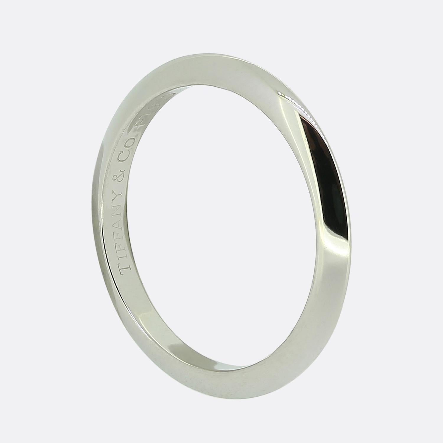 Tiffany & Co. Anello con bordo a coltello H. H. 1/2 (47) In condizioni buone in vendita a London, GB