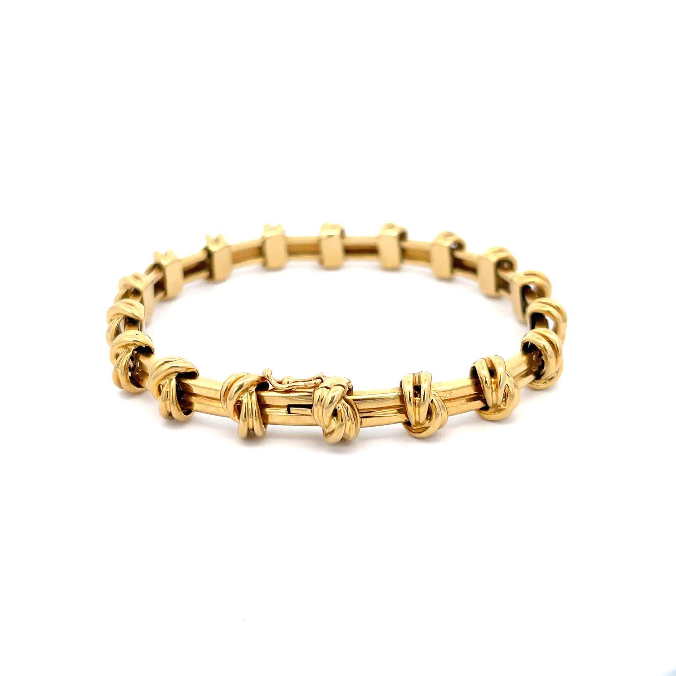 Women's or Men's Tiffany & Co. Knot Bracelet 18K Yellow Gold