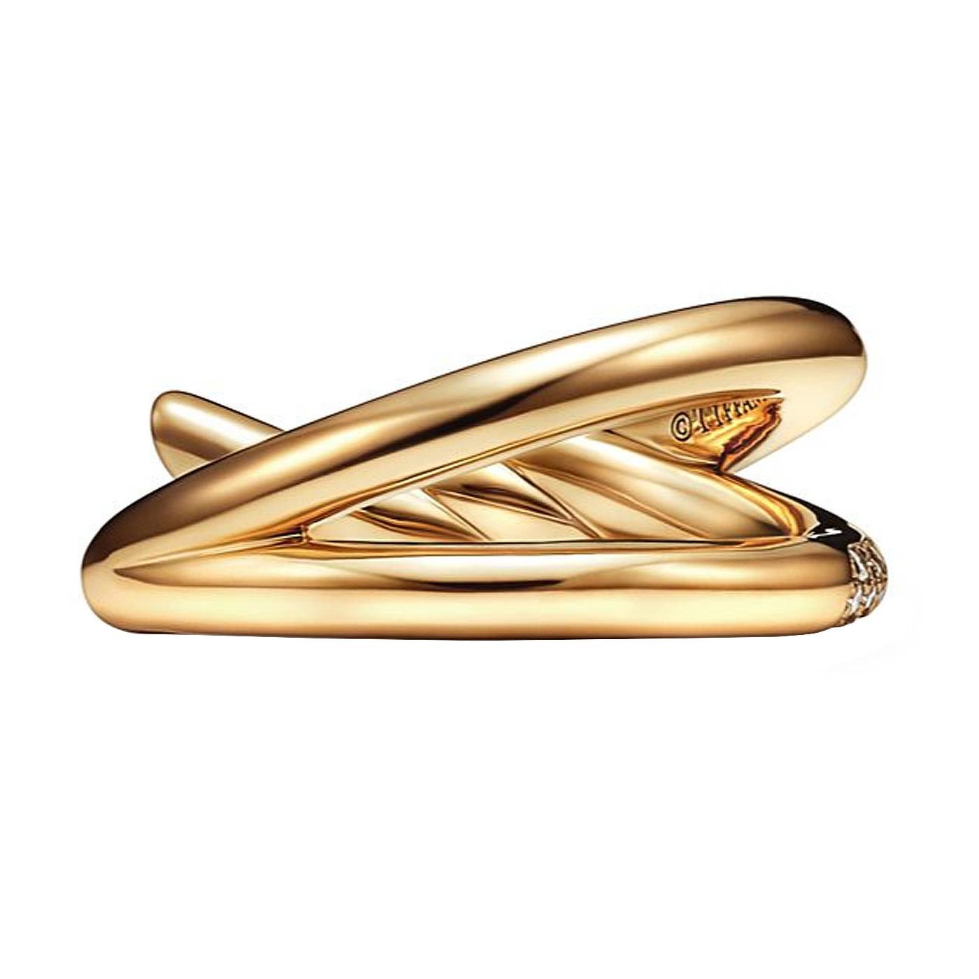 tiffany knot double row ring
