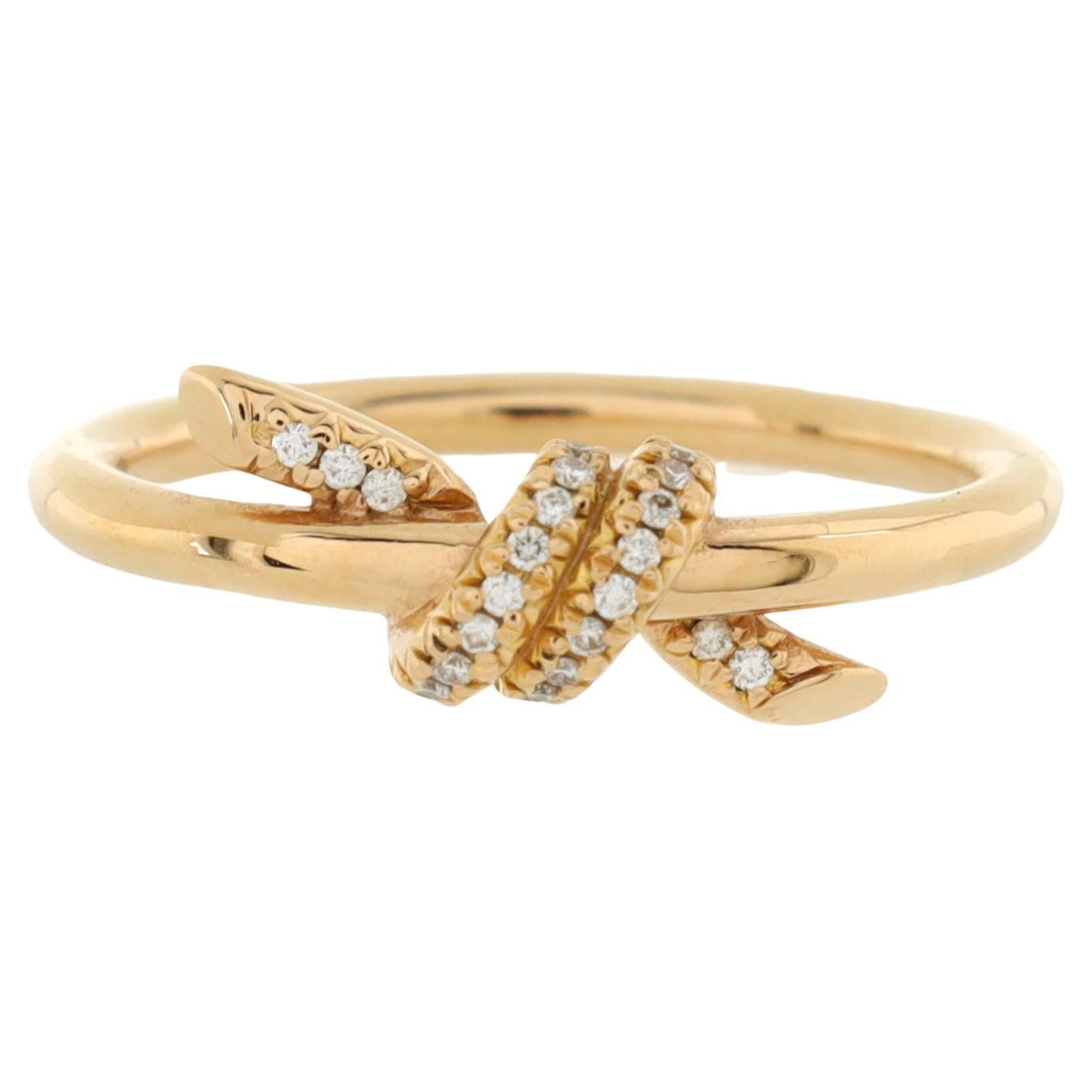 Tiffany and Co. Somerset 18k yellow gold and diamond mesh, weave