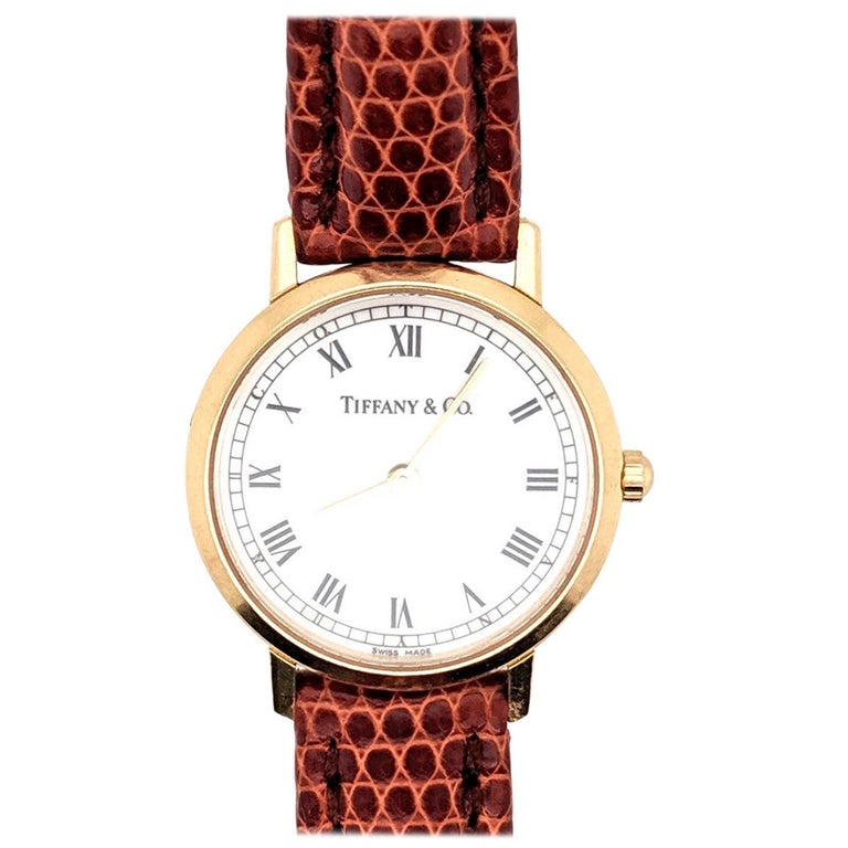 Tiffany and Co. L1530 18 Karat Yellow Gold Vintage Watch at 1stDibs