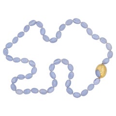 Tiffany & Co. Lace Agate and Gold Necklace