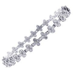 Tiffany & Co Lace Collection Diamond Clover Bracelet