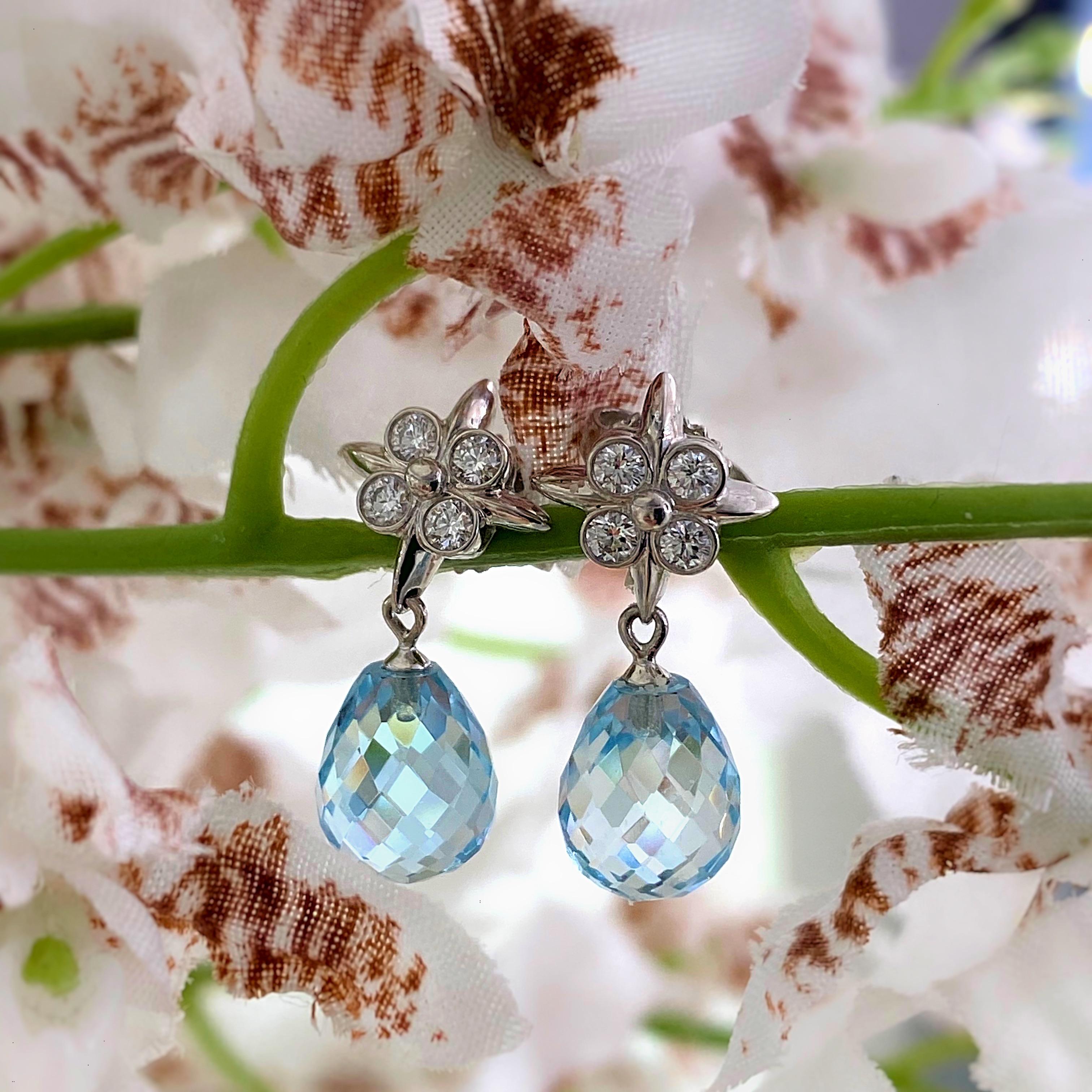 aquamarine earrings tiffany