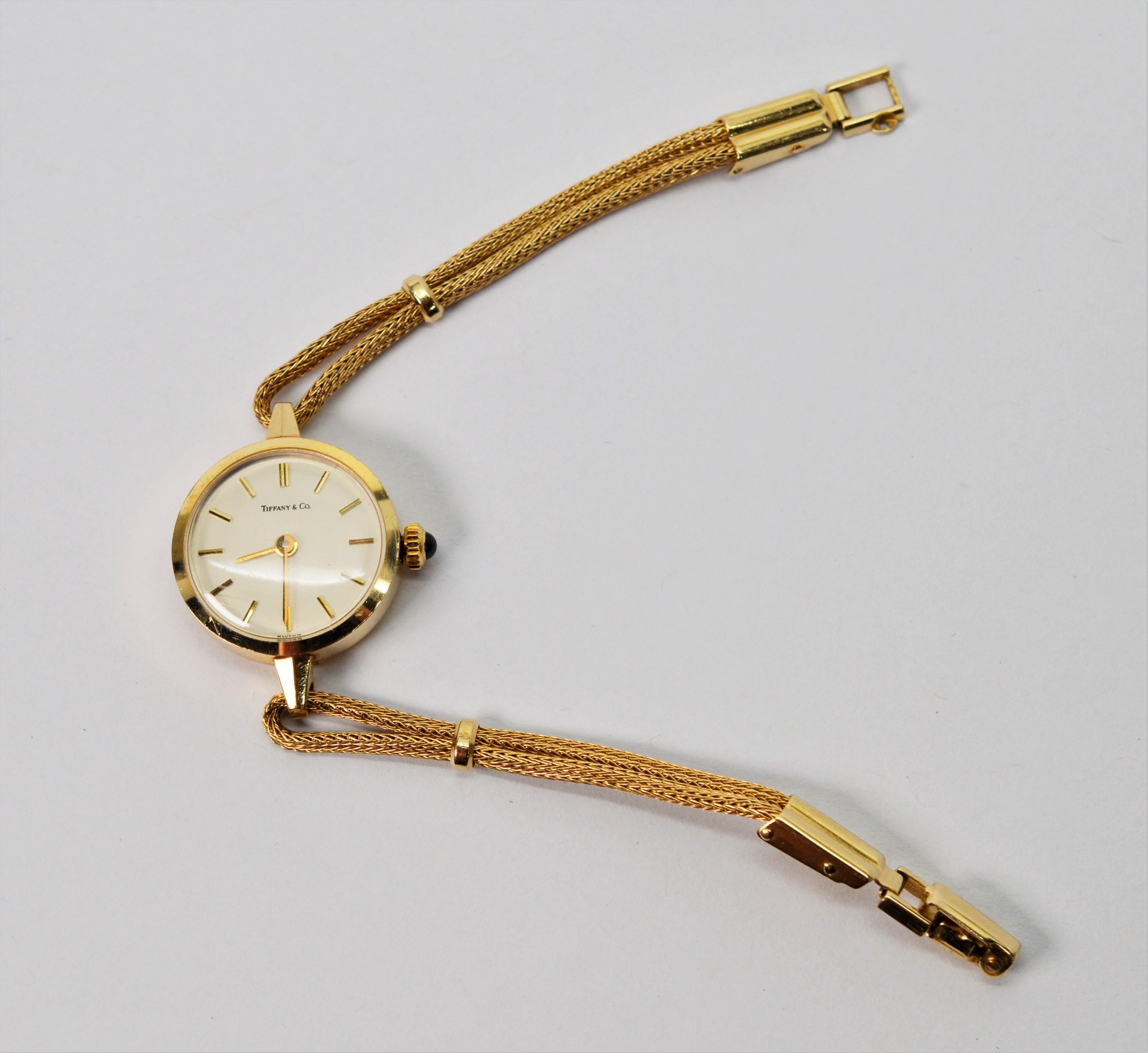 Tiffany & Co. Ladies 14 Karat Yellow Gold Dress Wristwatch 10